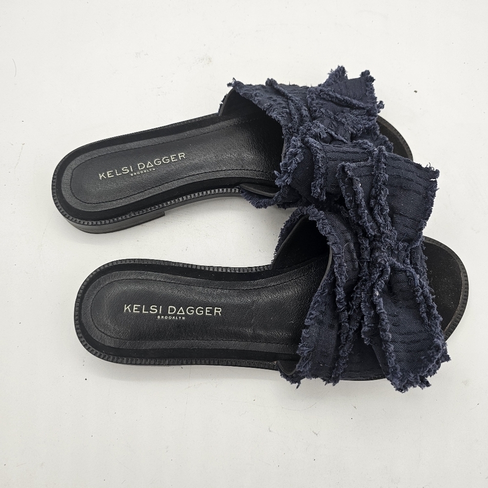 Kelsi Dagger Brooklyn Revere Bow Slides Navy Size… - image 5